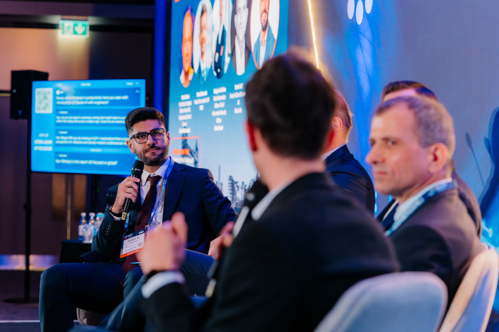 Ahmed Al Mubarak in a panel discussion at ITI Europe